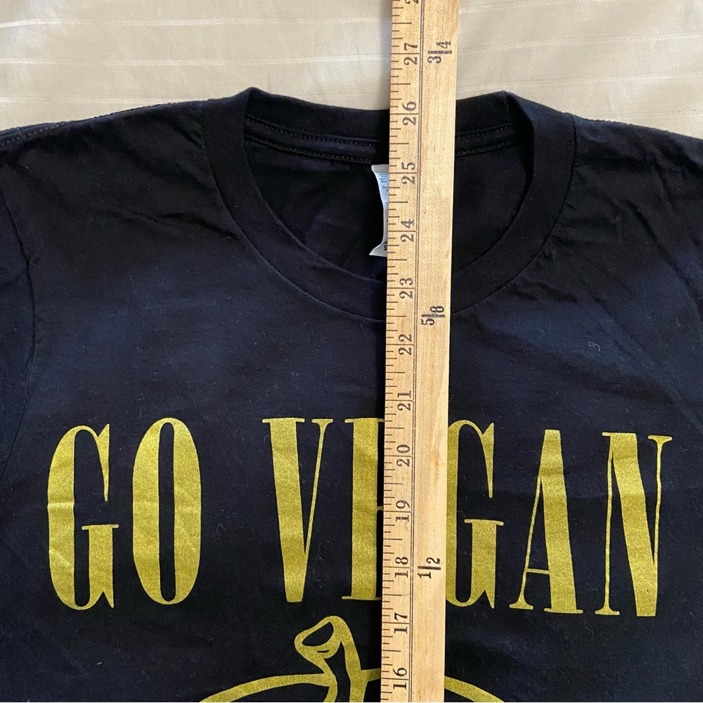 Go Vegan Nirvana smiley face t-shirt 🙂🧘‍♂️🙏 size S - Picture 6 of 8